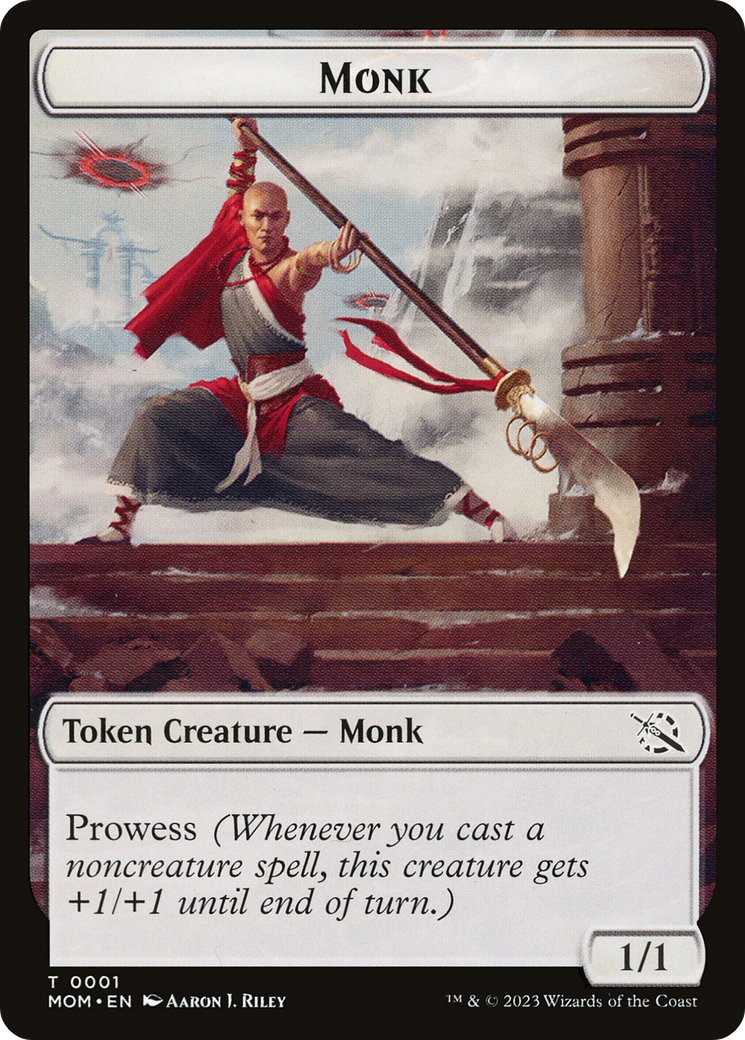 Monk // Spirit (14) Double-Sided Token [March of the Machine Tokens] | Devastation Store