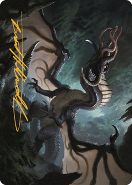 Brainstealer Dragon Art Card (Gold-Stamped Signature) [Commander Legends: Battle for Baldur's Gate Art Series] | Devastation Store