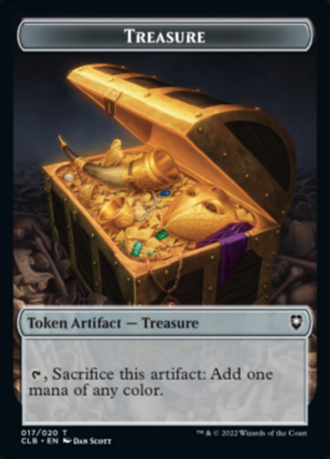 Treasure // Volo's Journal Double-sided Token [Commander Legends: Battle for Baldur's Gate Tokens] | Devastation Store