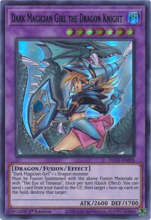 Dark Magician Girl the Dragon Knight (Alternate Art) (Blue) [DLCS-EN006] Ultra Rare | Devastation Store