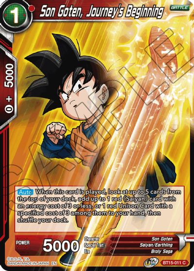 Son Goten, Journey's Beginning [BT15-011] | Devastation Store