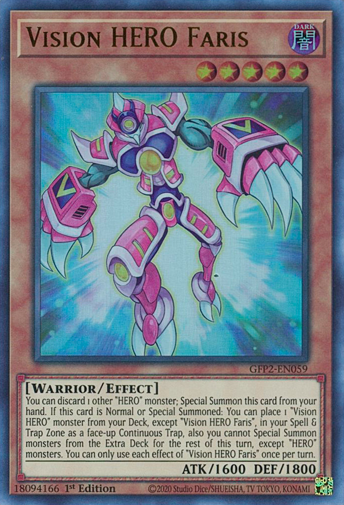 Vision HERO Faris [GFP2-EN059] Ultra Rare | Devastation Store