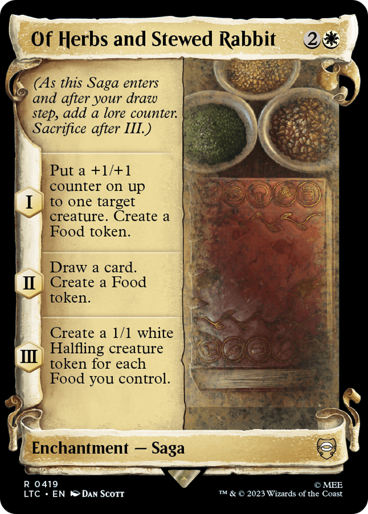 Of Herbs and Stewed Rabbit [The Lord of the Rings: Tales of Middle-Earth Commander Showcase Scrolls] | Devastation Store