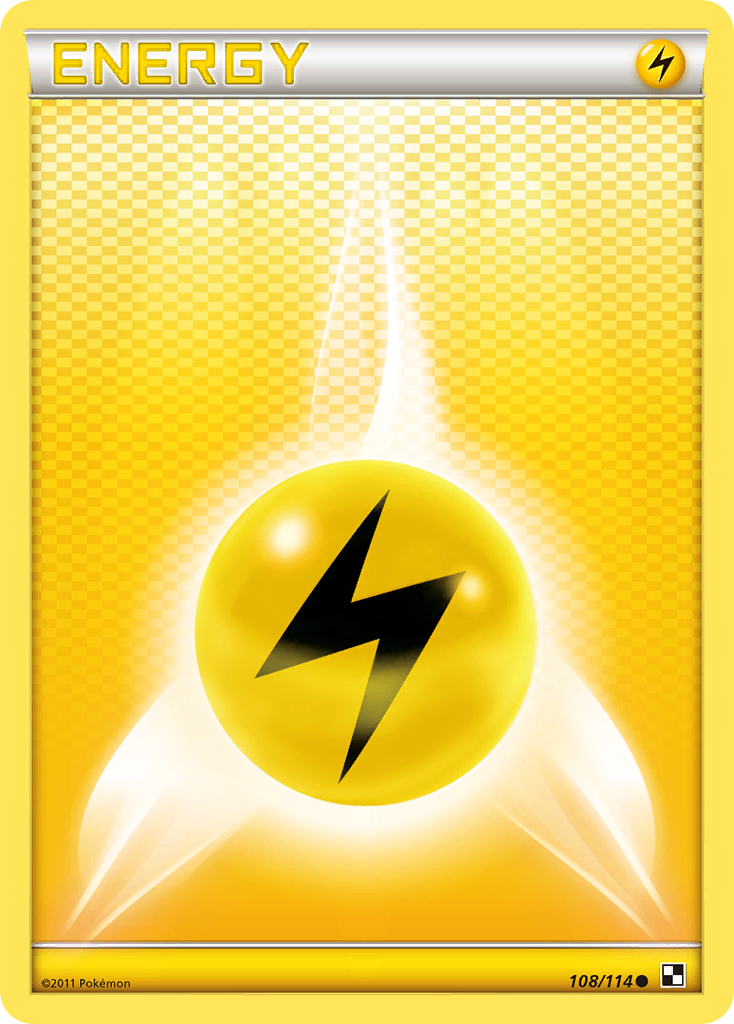 Lightning Energy (108/114) [Black & White: Base Set] | Devastation Store