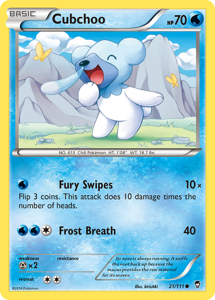 Cubchoo (21/111) [XY: Furious Fists] | Devastation Store