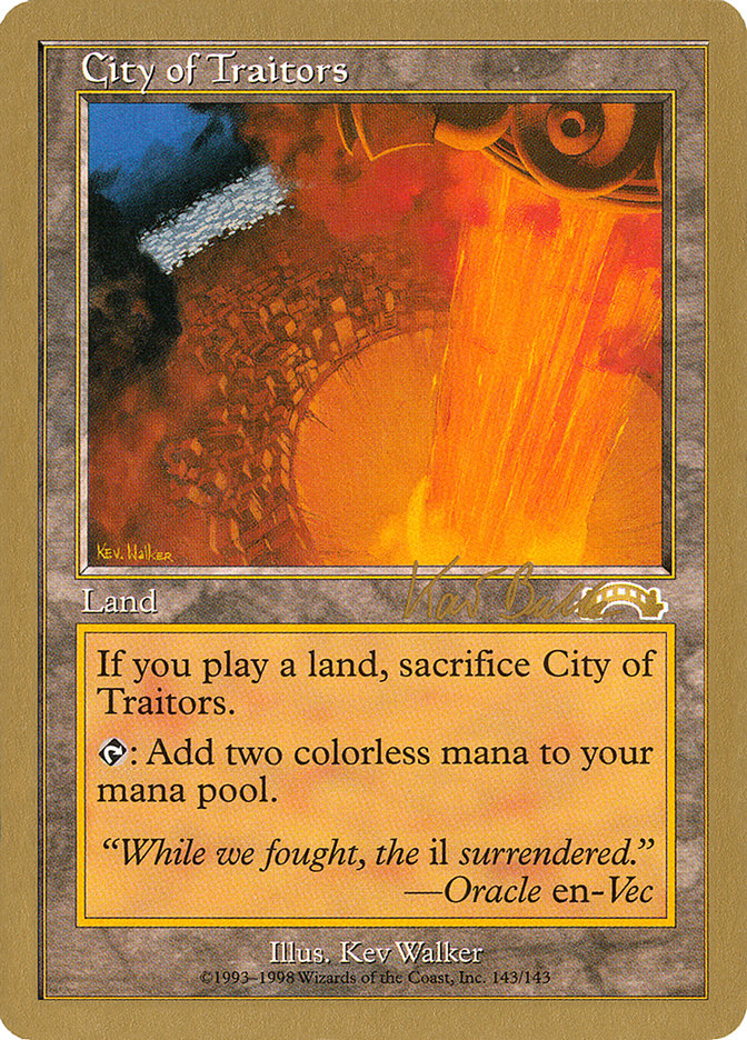 City of Traitors (Kai Budde) [World Championship Decks 1999] | Devastation Store