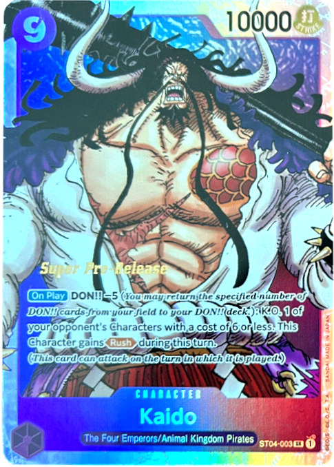 Kaido (001) [Super Pre-Release Starter Deck: Animal Kingdom Pirates] | Devastation Store