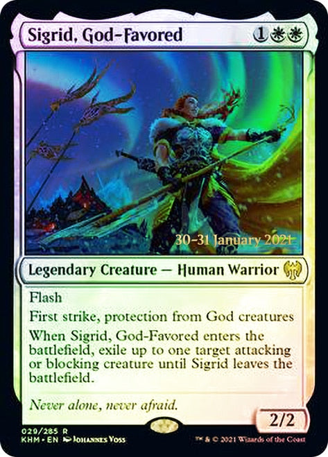 Sigrid, God-Favored [Kaldheim Prerelease Promos] | Devastation Store