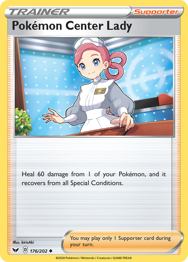 Pokemon Center Lady (176/202) [Sword & Shield: Base Set] | Devastation Store