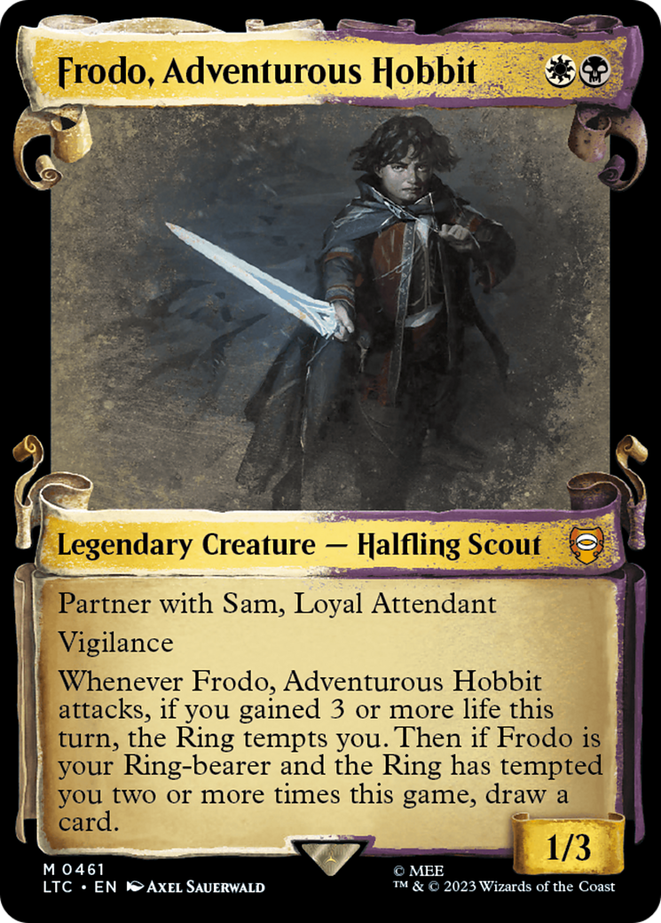 Frodo, Adventurous Hobbit [The Lord of the Rings: Tales of Middle-Earth Commander Showcase Scrolls] | Devastation Store