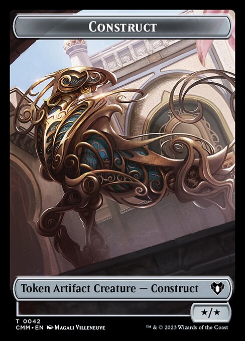 Zombie (0019) // Construct (0042) Double-Sided Token [Commander Masters Tokens] | Devastation Store