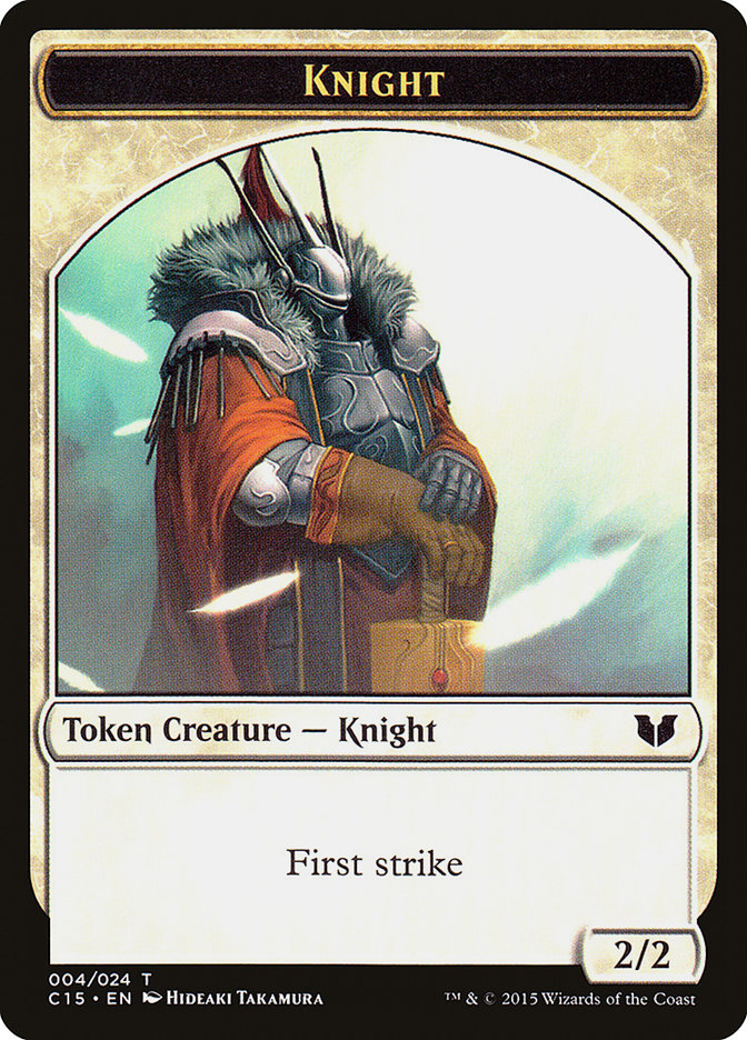 Knight (004) // Elemental Shaman Double-Sided Token [Commander 2015 Tokens] | Devastation Store