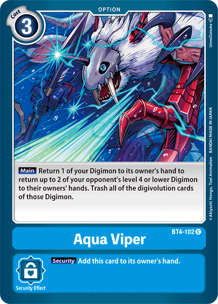 Aqua Viper [BT4-102] [Great Legend] | Devastation Store