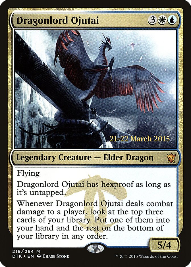Dragonlord Ojutai  [Dragons of Tarkir Prerelease Promos] - Devastation Store | Devastation Store