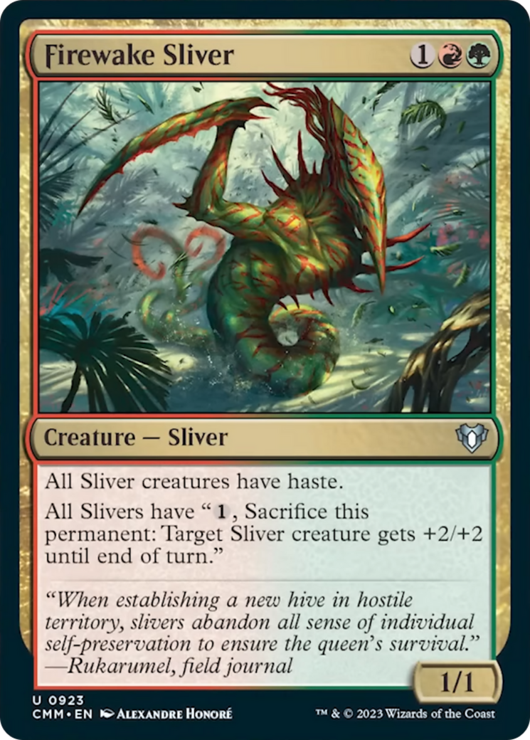 Firewake Sliver [Commander Masters] | Devastation Store