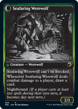 Suspicious Stowaway // Seafaring Werewolf [Innistrad: Double Feature] | Devastation Store
