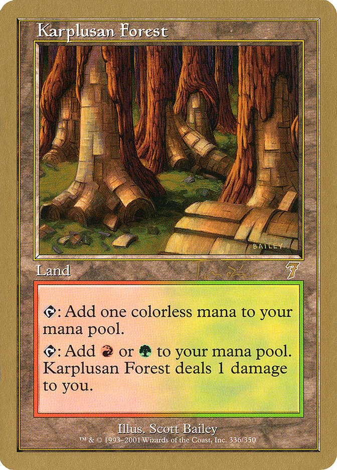 Karplusan Forest (Jan Tomcani) [World Championship Decks 2001] | Devastation Store