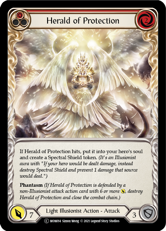 Herald of Protection (Red) [U-MON014] Unlimited Edition Normal | Devastation Store
