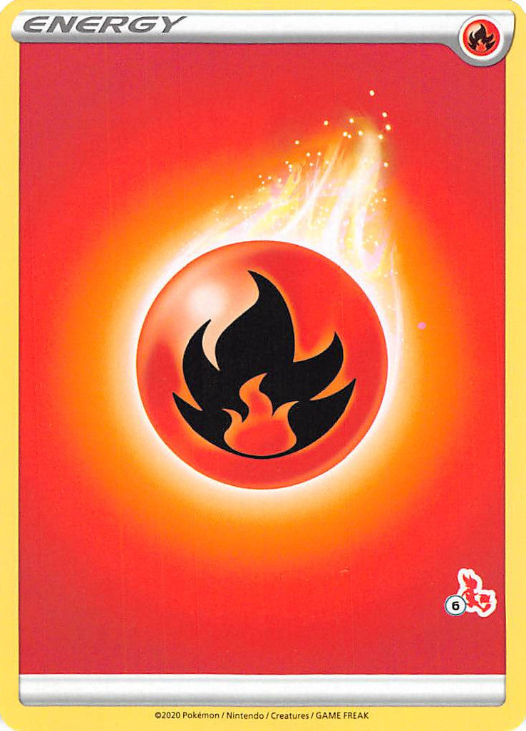 Fire Energy (Cinderace Stamp #6) [Battle Academy 2022] | Devastation Store