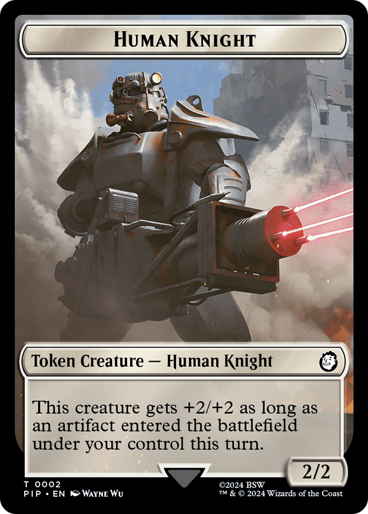 Treasure (0018) // Human Knight Double-Sided Token [Fallout Tokens] | Devastation Store