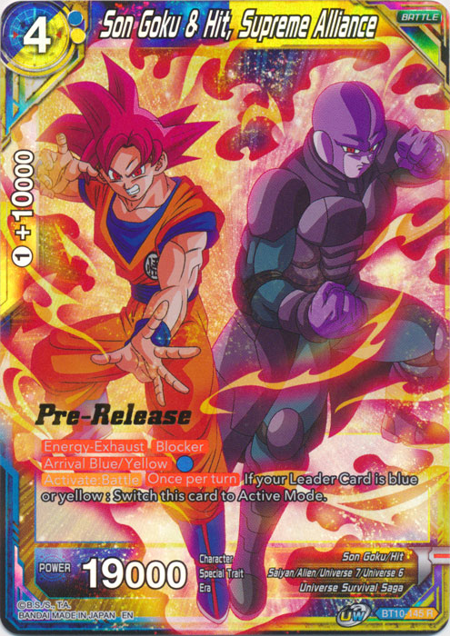 Son Goku & Hit, Supreme Alliance (BT10-145) [Rise of the Unison Warrior Prerelease Promos] | Devastation Store