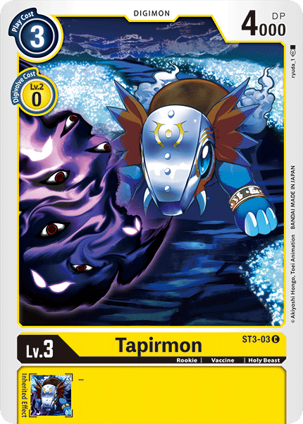 Tapirmon [ST3-03] [Starter Deck: Heaven's Yellow] | Devastation Store