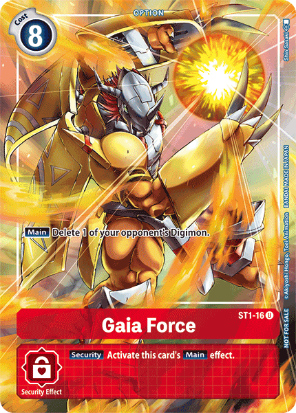 Gaia Force [ST1-16] (Tamer's Evolution Box) [Starter Deck: Gaia Red Promos] | Devastation Store