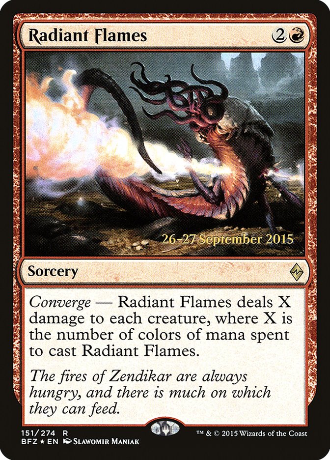 Radiant Flames  [Battle for Zendikar Prerelease Promos] | Devastation Store