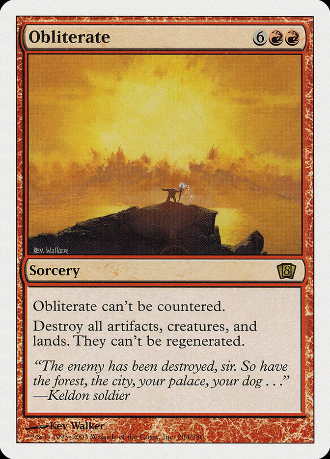 Obliterate (Oversized) [Eighth Edition] | Devastation Store