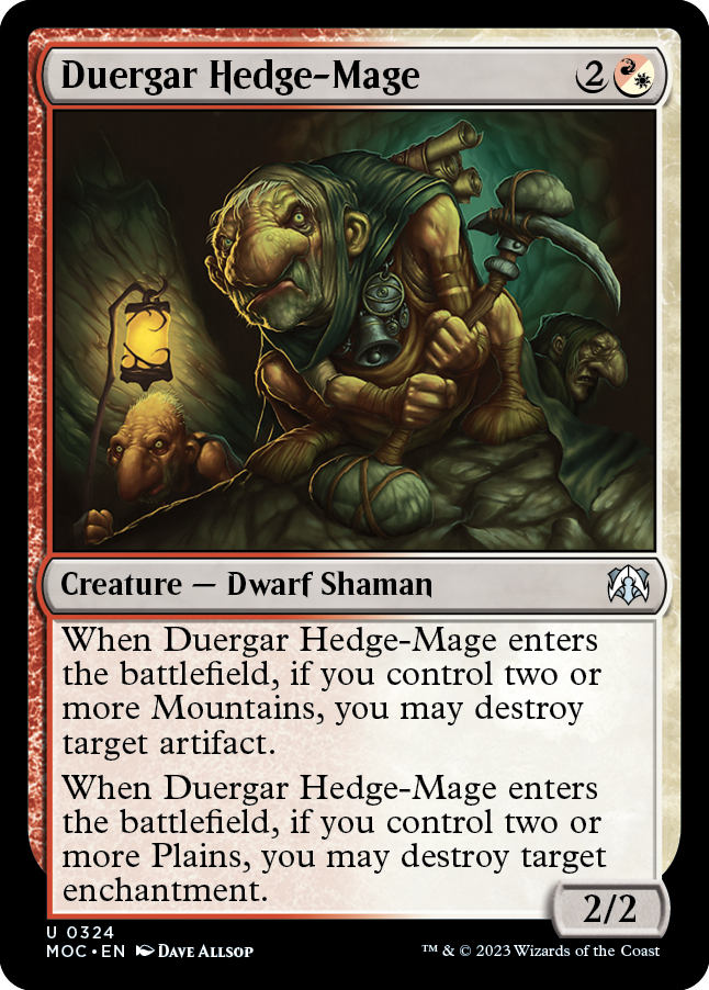 Duergar Hedge-Mage [March of the Machine Commander] | Devastation Store