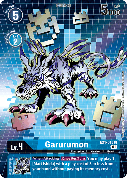 Garurumon [EX1-015] (Alternate Art) [Classic Collection] | Devastation Store