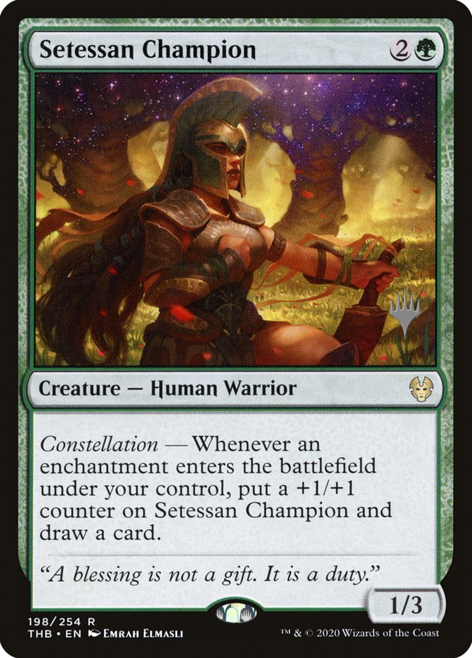 Setessan Champion (Promo Pack) [Theros Beyond Death Promos] | Devastation Store