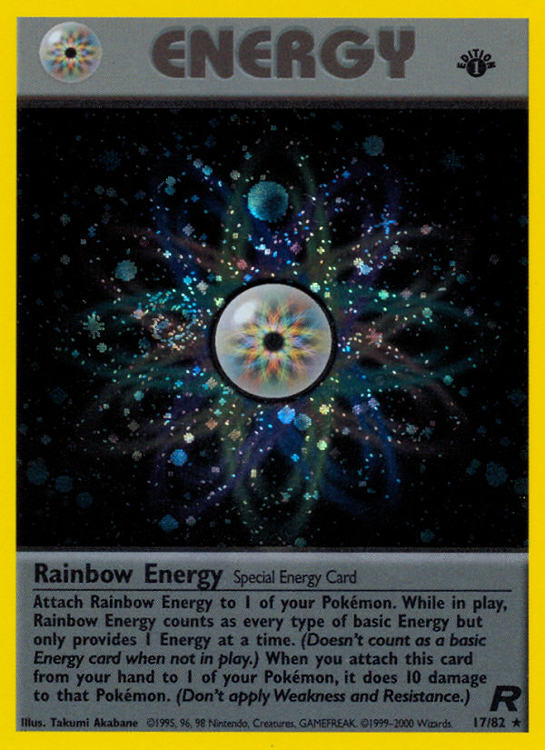 Rainbow Energy (17/82) [Team Rocket 1st Edition] | Devastation Store