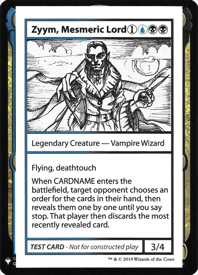 Zyym, Mesmeric Lord [Mystery Booster Playtest Cards] | Devastation Store