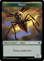 Clue // Insect (0017) Double-Sided Token [Murders at Karlov Manor Commander Tokens] | Devastation Store