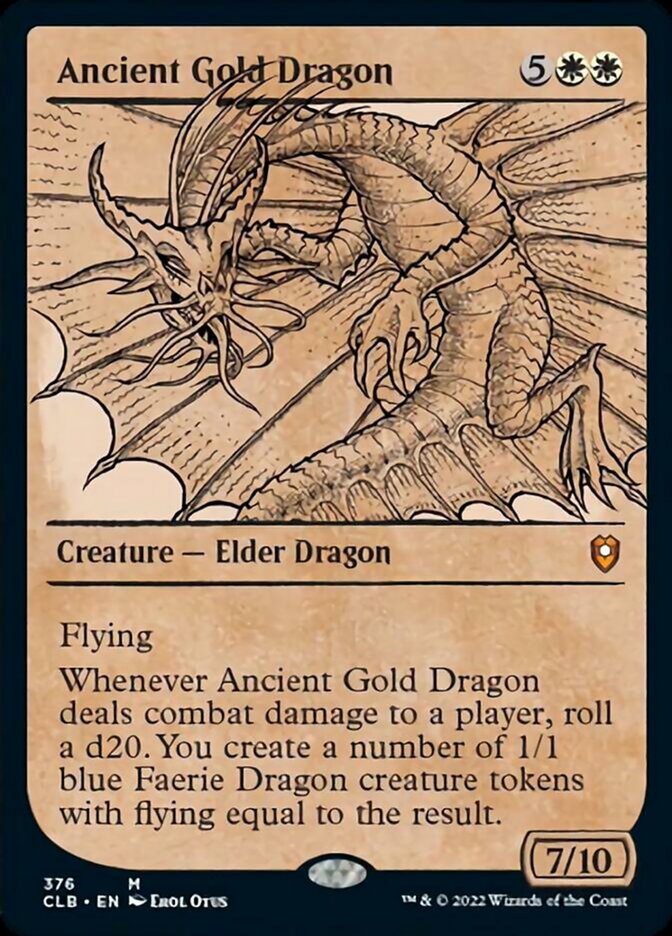 Ancient Gold Dragon (Showcase) [Commander Legends: Battle for Baldur's Gate] | Devastation Store