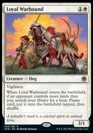Loyal Warhound (Promo Pack) [Dungeons & Dragons: Adventures in the Forgotten Realms Promos] | Devastation Store