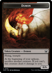 Angel (3) // Demon Double-Sided Token [March of the Machine Commander Tokens] | Devastation Store