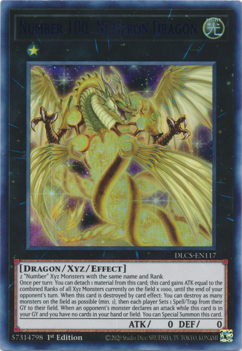 Number 100: Numeron Dragon (Blue) [DLCS-EN117] Ultra Rare | Devastation Store