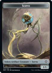 Servo // Phyrexian Horror Double-Sided Token [The Brothers' War Commander Tokens] | Devastation Store