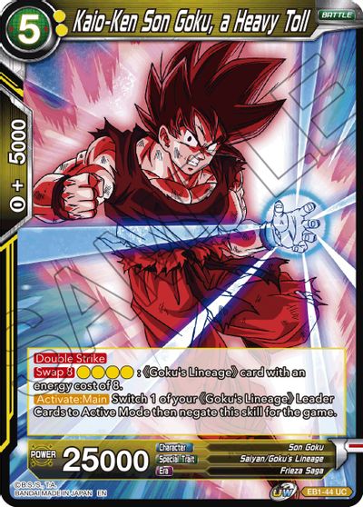 Kaio-Ken Son Goku, a Heavy Toll (EB1-44) [Battle Evolution Booster] | Devastation Store
