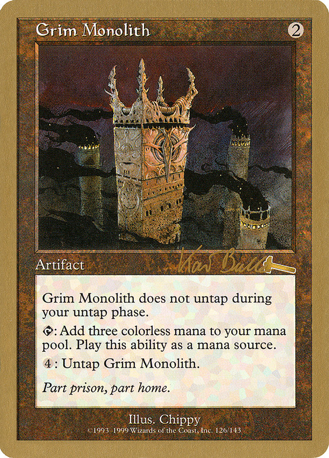 Grim Monolith (Kai Budde) [World Championship Decks 1999] | Devastation Store