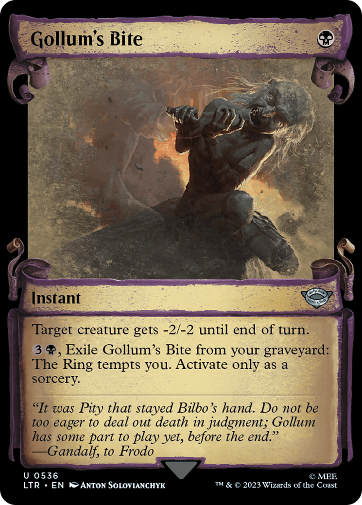 Gollum's Bite [The Lord of the Rings: Tales of Middle-Earth Showcase Scrolls] | Devastation Store