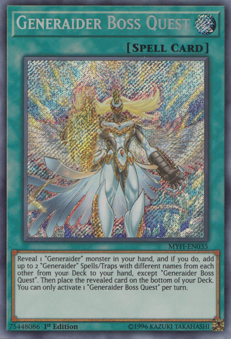 Generaider Boss Quest [MYFI-EN035] Secret Rare | Devastation Store