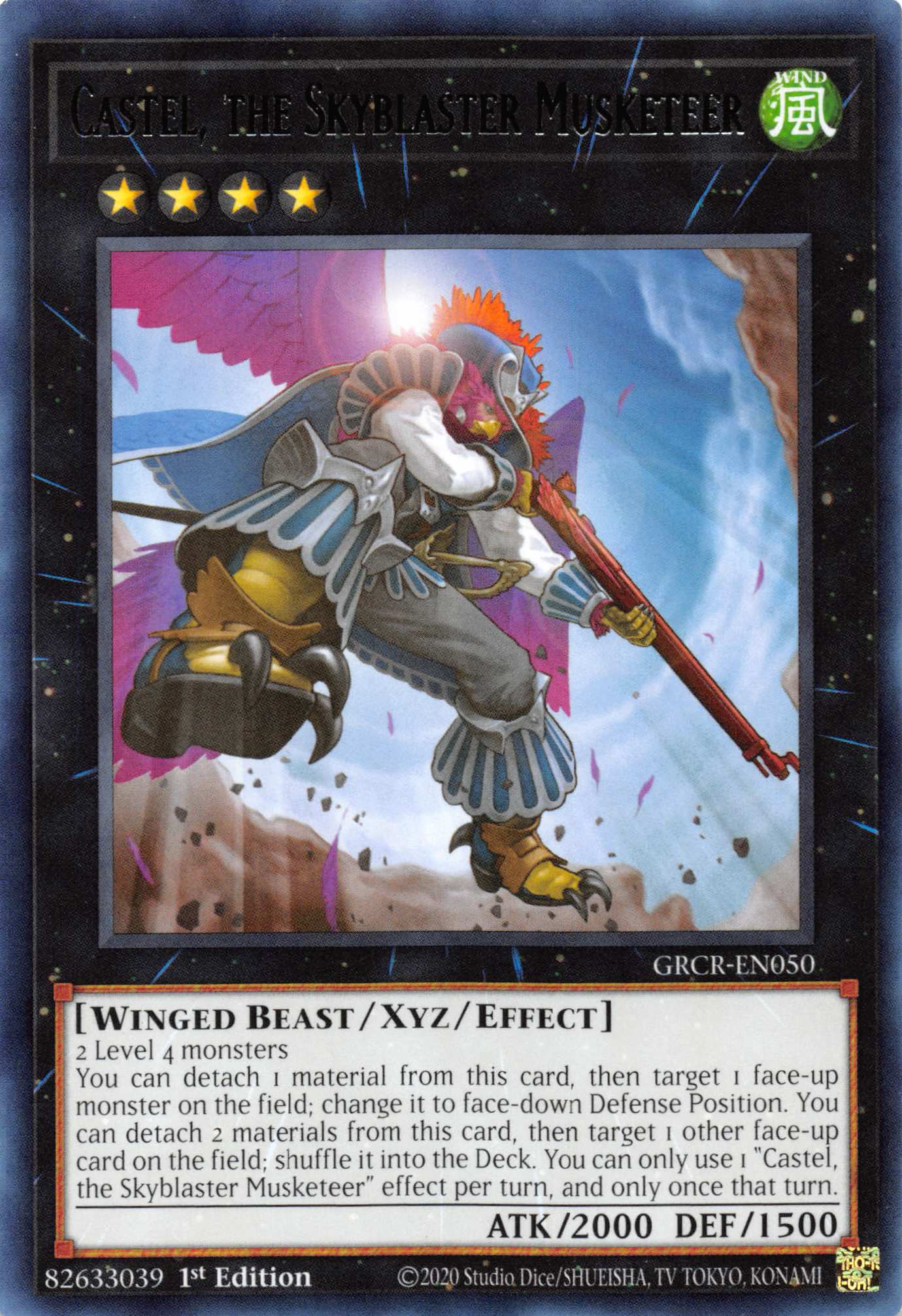 Castel, the Skyblaster Musketeer [GRCR-EN050] Rare | Devastation Store