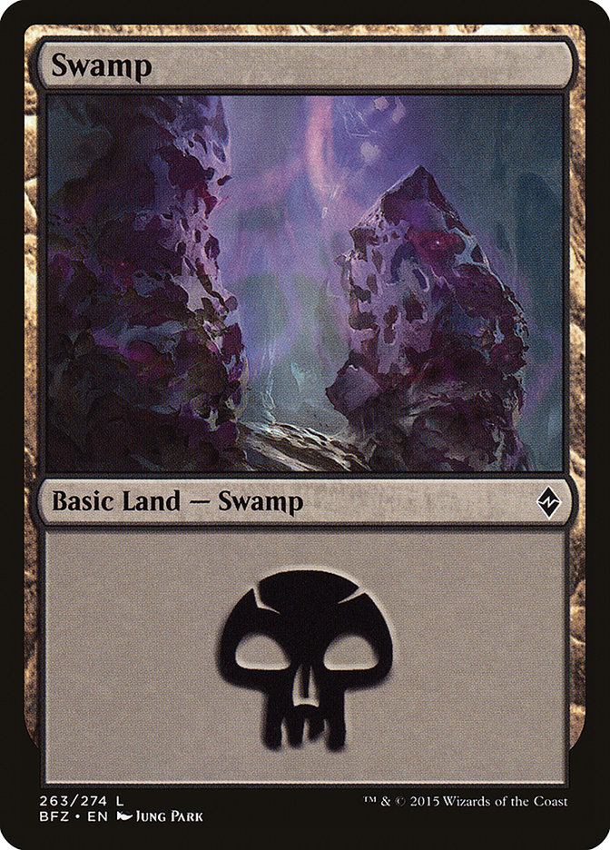 Swamp (263a) [Battle for Zendikar] | Devastation Store