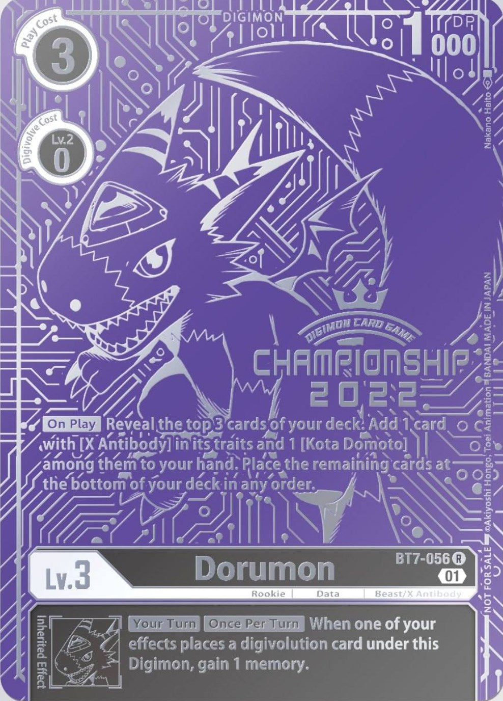 Dorumon [BT7-056] (2022 Championship Finals Top 16) [Next Adventure Promos] | Devastation Store