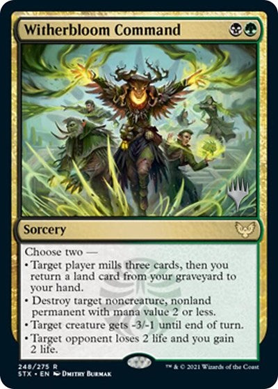 Witherbloom Command (Promo Pack) [Strixhaven: School of Mages Promos] | Devastation Store