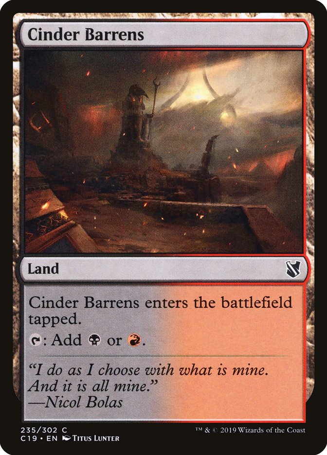 Cinder Barrens [Commander 2019] | Devastation Store