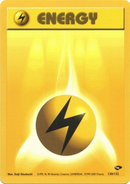 Lightning Energy (130/132) [Gym Challenge Unlimited] | Devastation Store